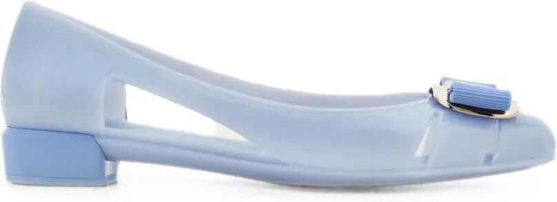 Ferragamo New Vara jelly ballerina's Blauw