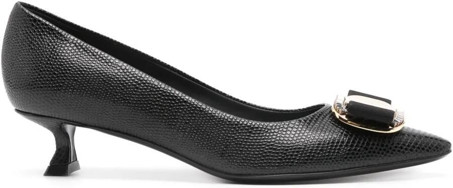 Ferragamo New Vara leren pumps 40 mm Zwart