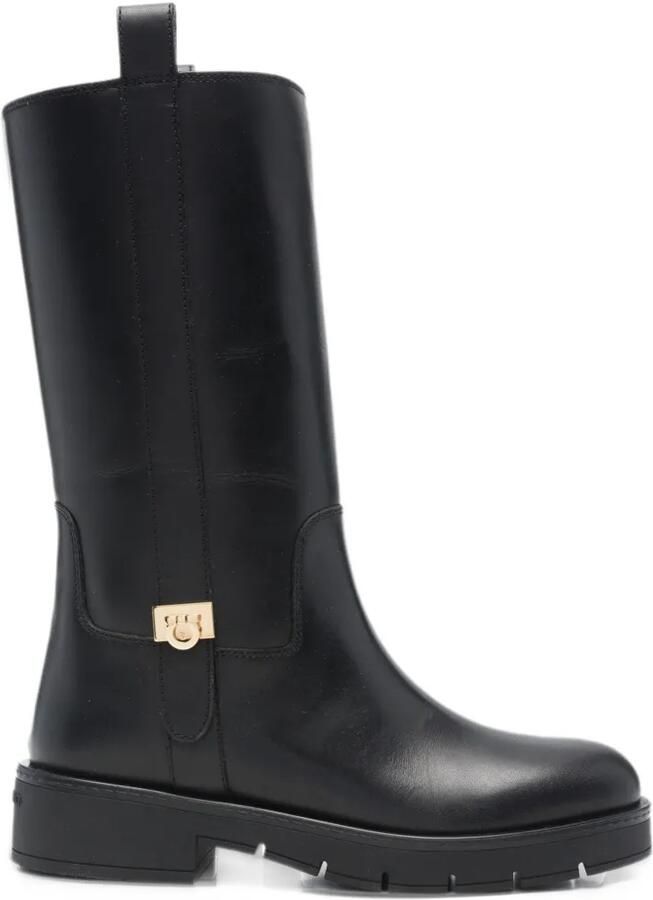 Ferragamo Nyves Gancini boots Zwart