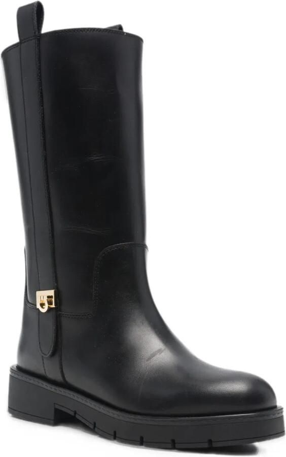 Ferragamo Nyves Gancini boots Zwart - Foto 2