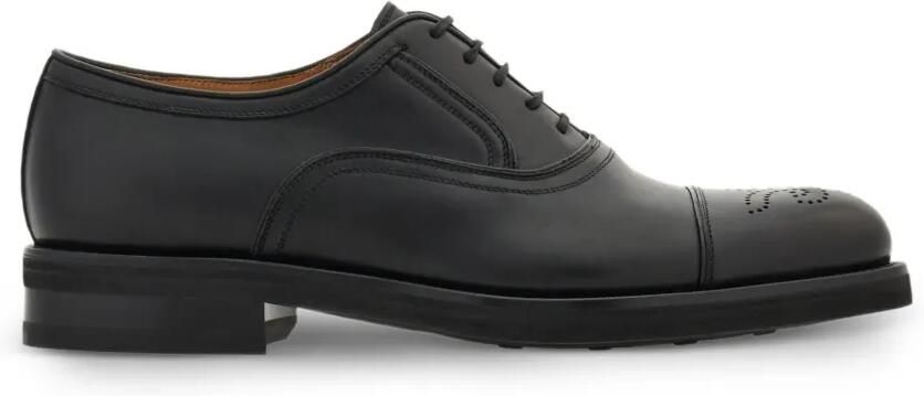 Ferragamo Oxford schoen met brogue-detail Zwart