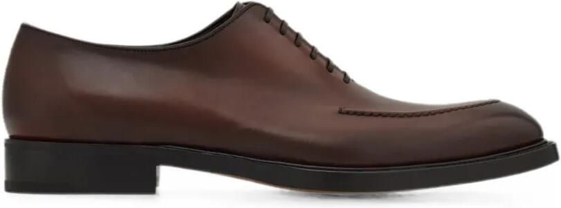 Ferragamo Oxford schoenen met stikseldetail Bruin