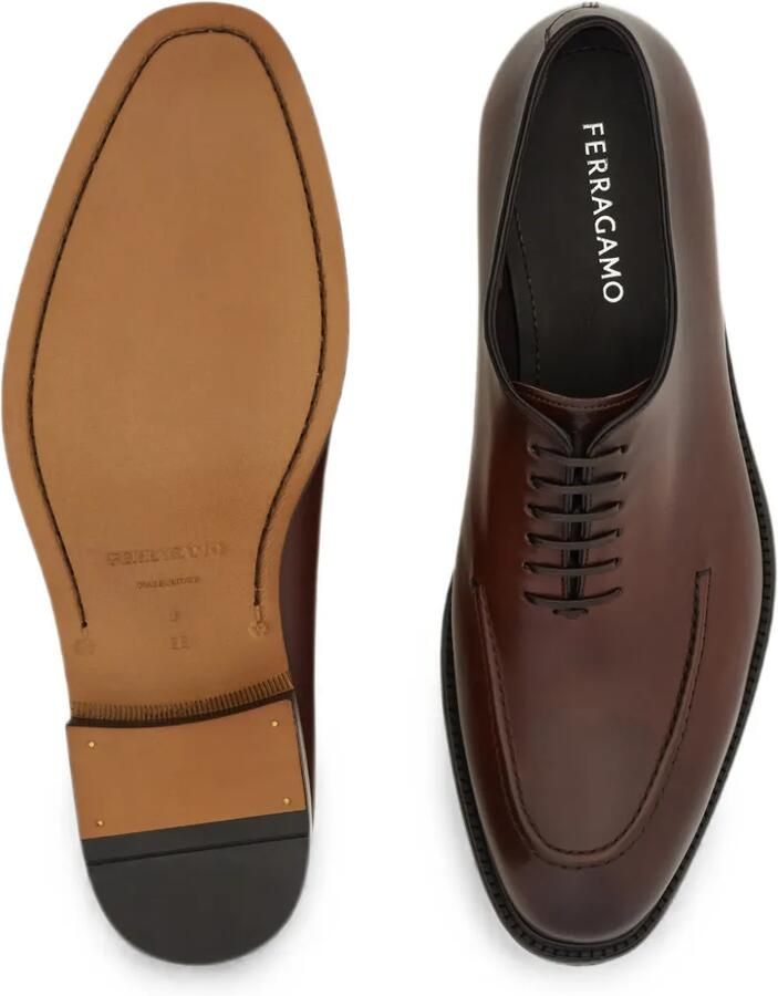 Ferragamo Oxford schoenen met stikseldetail Bruin - Foto 2