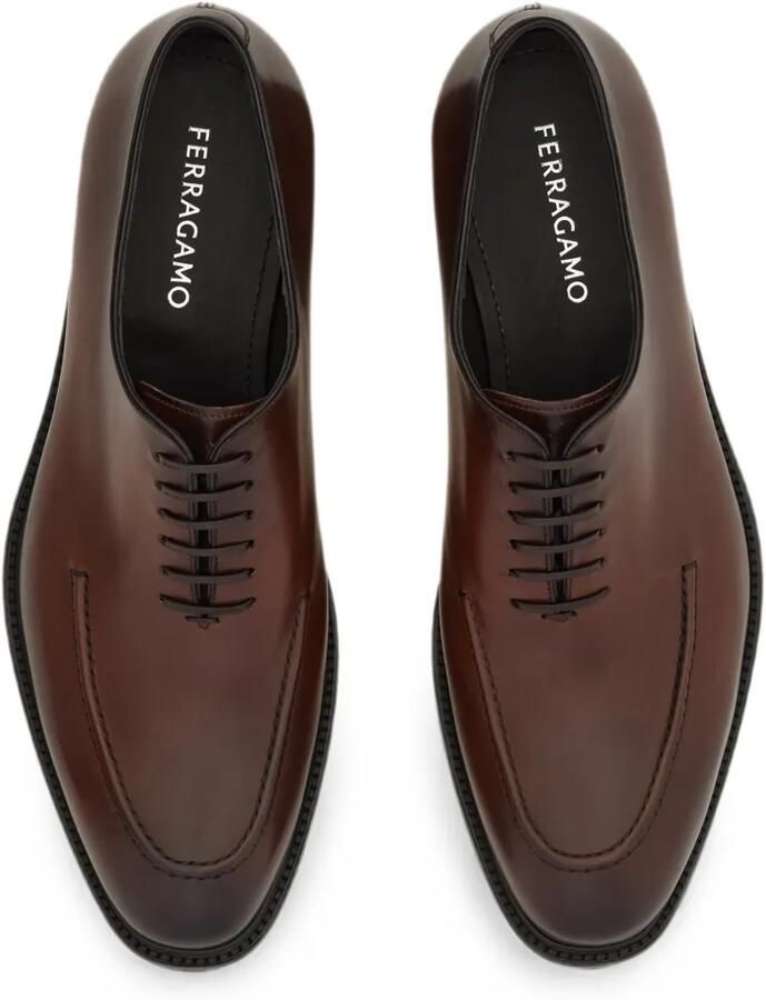 Ferragamo Oxford schoenen met stikseldetail Bruin - Foto 3