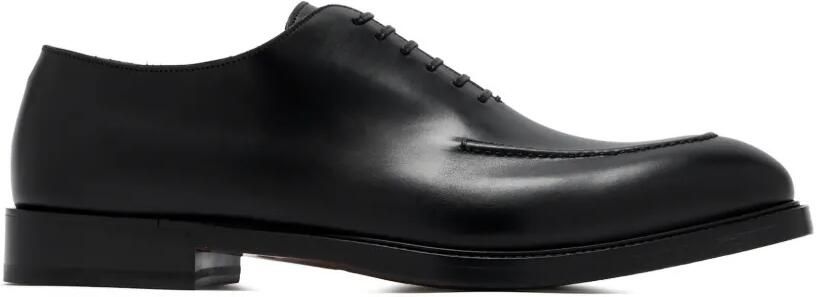 Ferragamo Oxford shoes with stitching detail Zwart