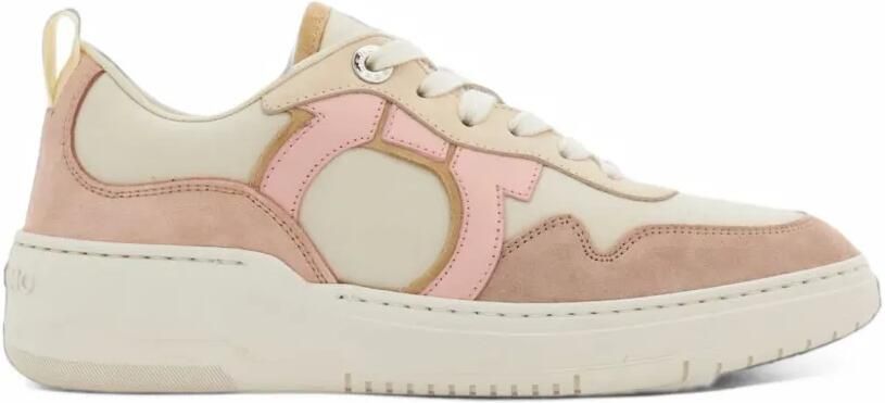 Ferragamo panelled sneakers Roze
