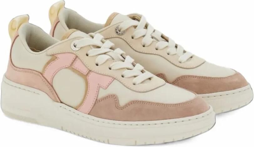 Ferragamo panelled sneakers Roze - Foto 5