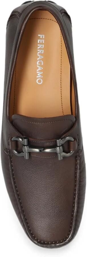 Ferragamo Parigi New leren loafers Bruin - Foto 3