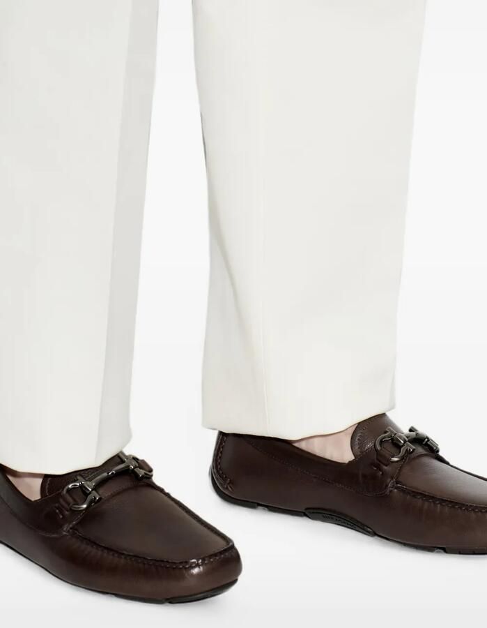 Ferragamo Parigi New leren loafers Bruin - Foto 2