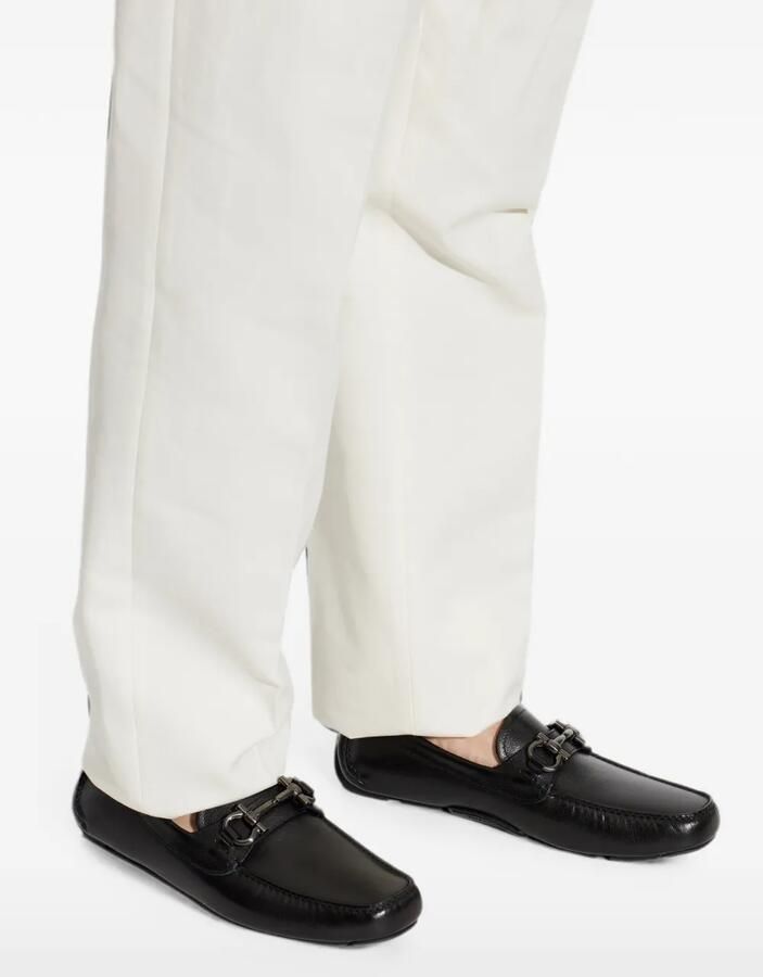 Ferragamo Parigi New leren loafers Zwart - Foto 2