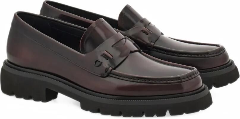 Ferragamo penny loafers with chunky tread Bruin - Foto 5