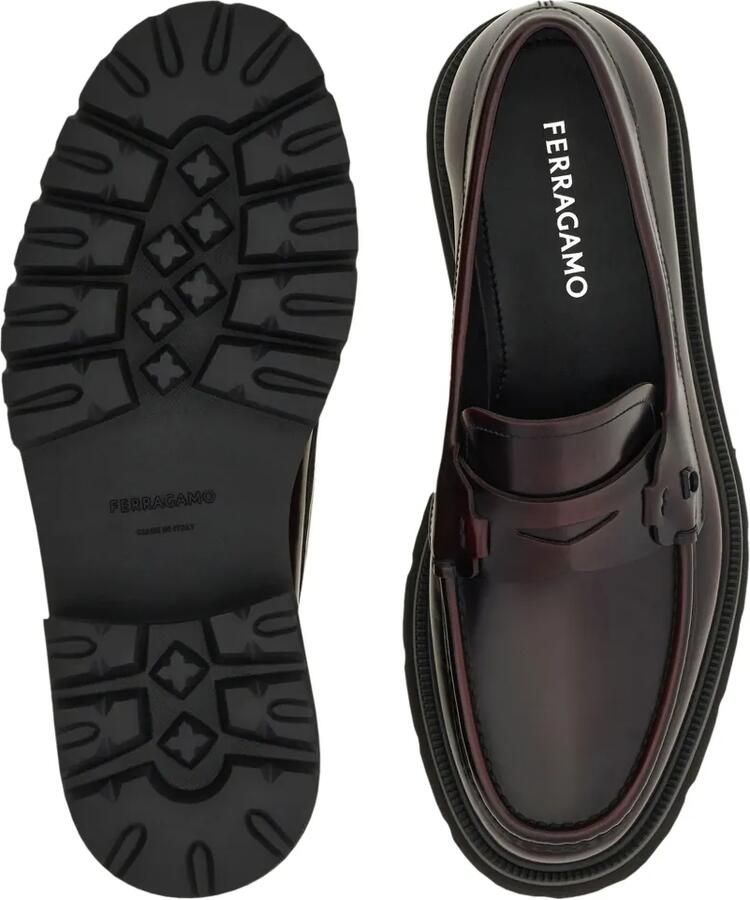 Ferragamo penny loafers with chunky tread Bruin - Foto 2
