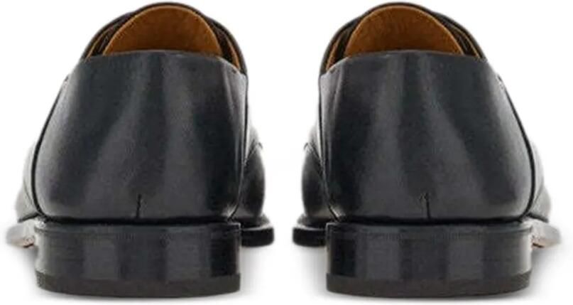 Ferragamo perforated-detail cap-toe derby shoes Zwart - Foto 4