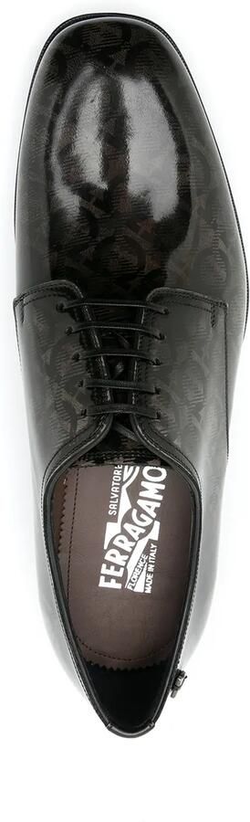 Ferragamo Pershore schoenen met Gancini print Zwart - Foto 4