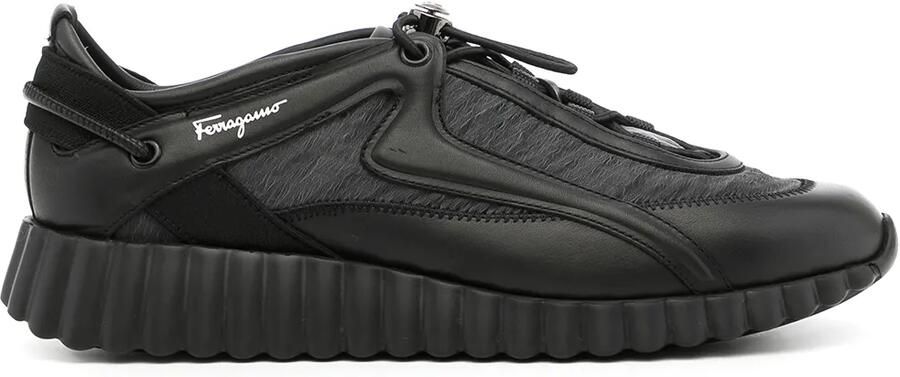 Ferragamo Pixie sneakers met houtje-touwtje sluiting Zwart