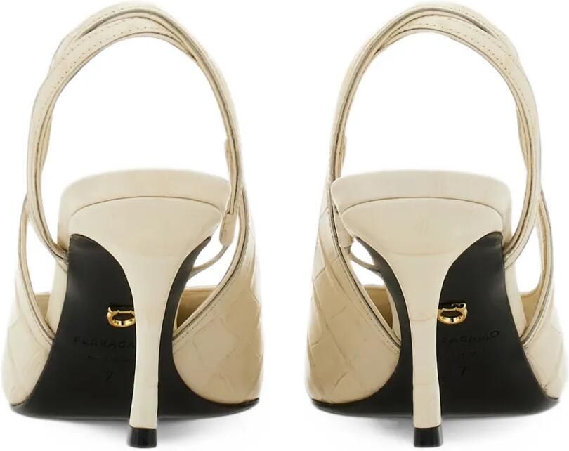 Ferragamo pointed-toe mules Beige - Foto 3