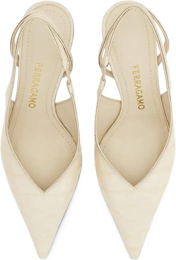 Ferragamo pointed-toe mules Beige - Foto 2