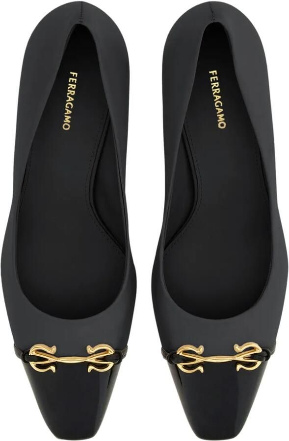 Ferragamo Pumps met Gancini-plakkaat 60 mm Zwart - Foto 2