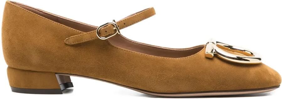 Ferragamo Pumps met gespdetail Bruin
