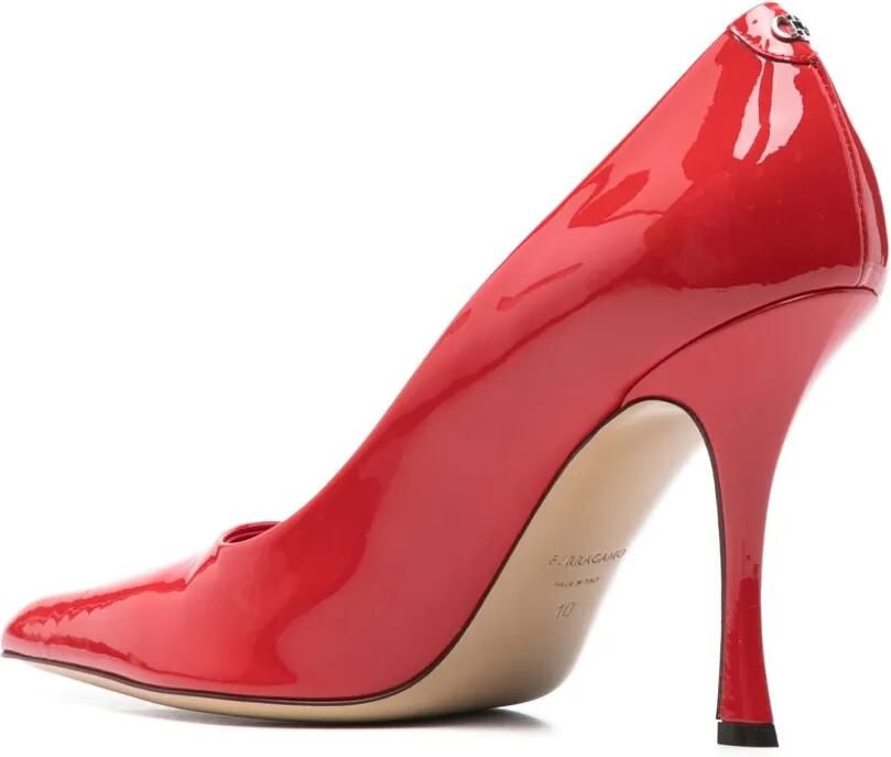 Ferragamo Pumps met puntige neus Rood - Foto 2