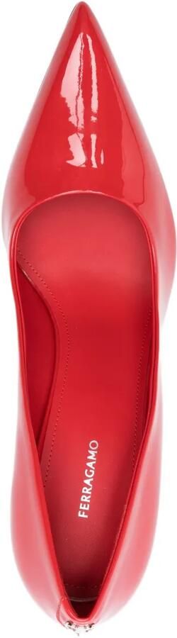 Ferragamo Pumps met puntige neus Rood - Foto 4