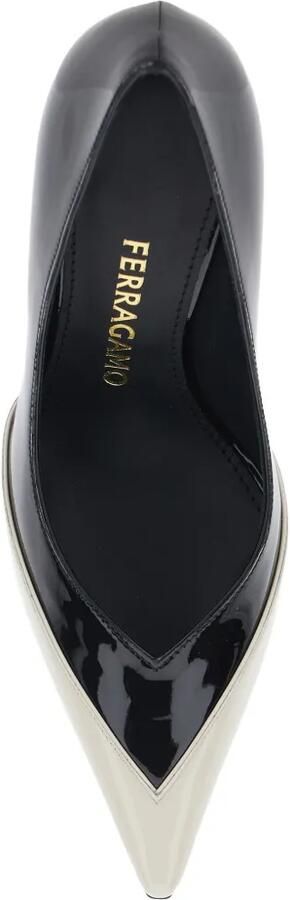 Ferragamo Pumps met puntige neus Zwart - Foto 4