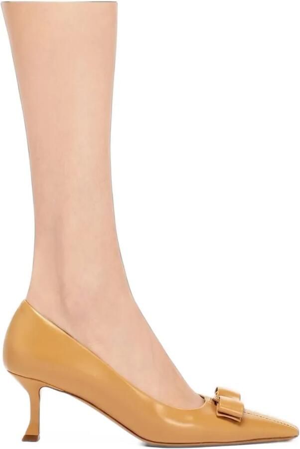 Ferragamo Pumps met strikdetail Beige - Foto 2