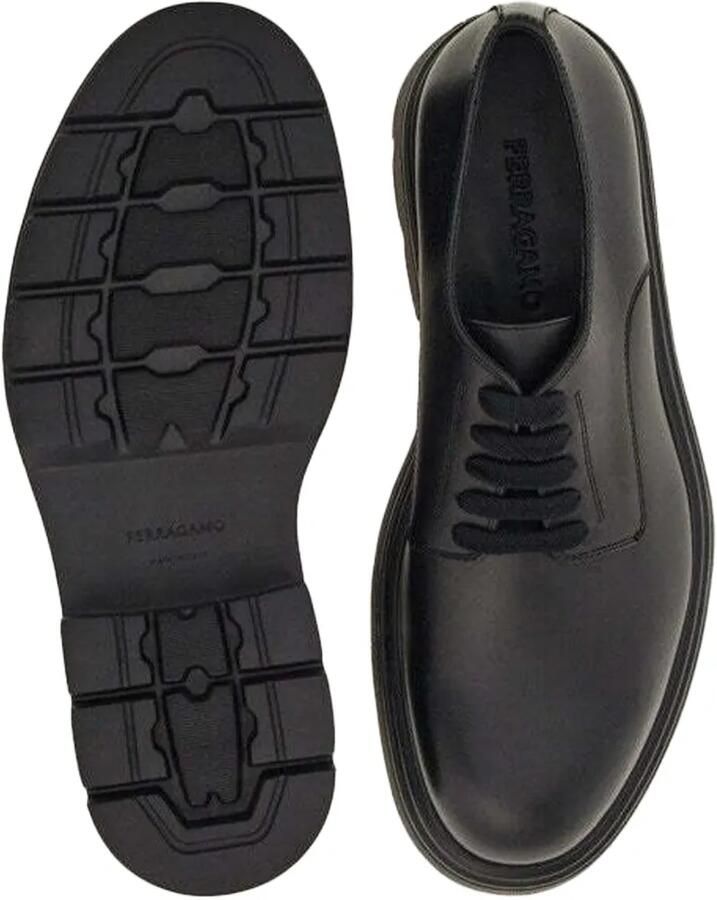Ferragamo round-toe Derby shoes Zwart - Foto 4