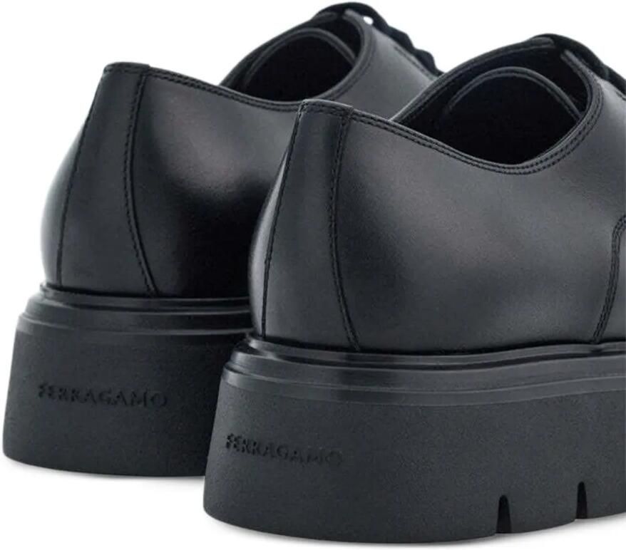 Ferragamo round-toe Derby shoes Zwart - Foto 2
