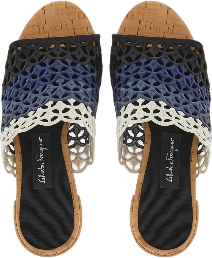 Ferragamo Saja sandalen met uitgesneden details Blauw - Foto 2