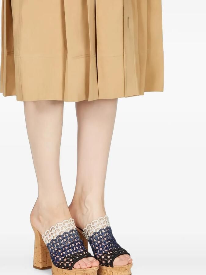 Ferragamo Saja sandalen met uitgesneden details Blauw - Foto 3