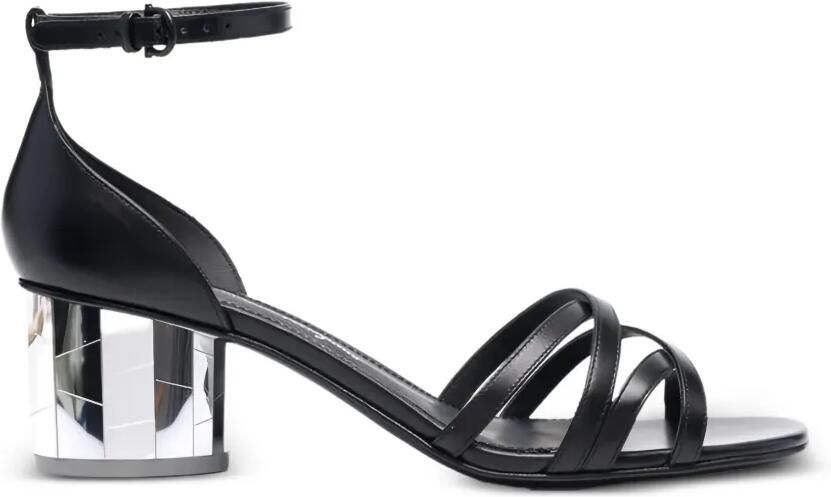 Ferragamo Sandalen met blokhak en bandjes Zwart
