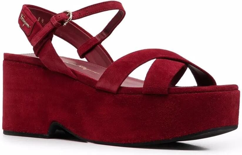 Ferragamo Sandalen met blokhak Rood - Foto 3