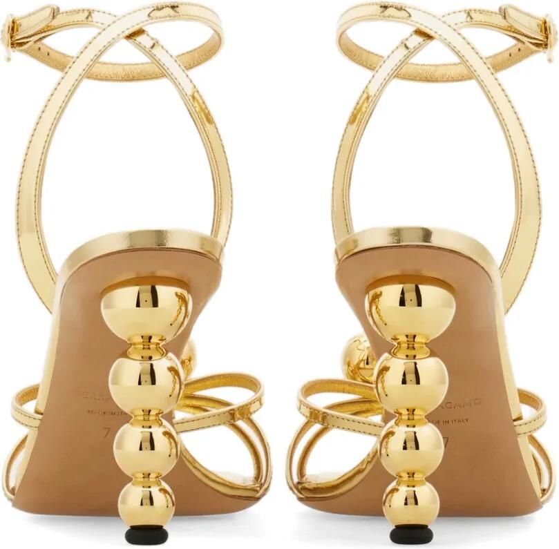 Ferragamo Sandalen met bolvormige hak Goud - Foto 4