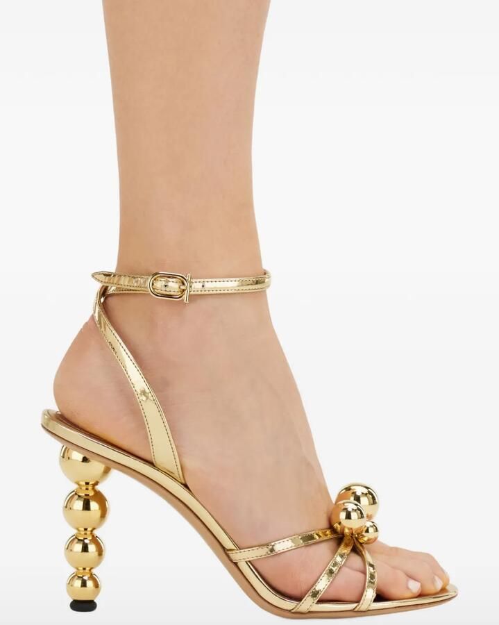 Ferragamo Sandalen met bolvormige hak Goud - Foto 3