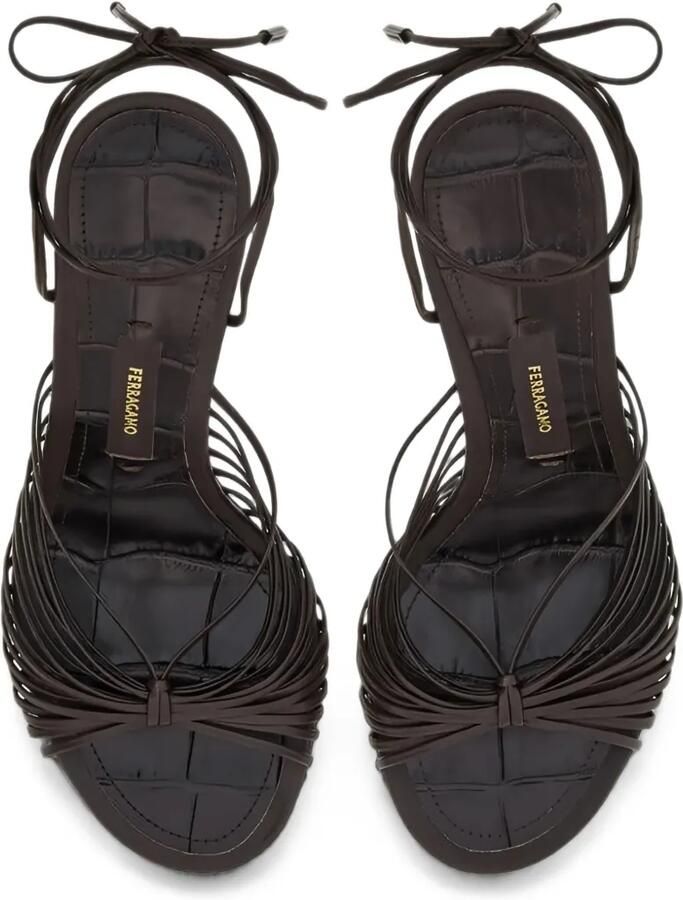 Ferragamo Sandalen met enkelbandje Zwart - Foto 2