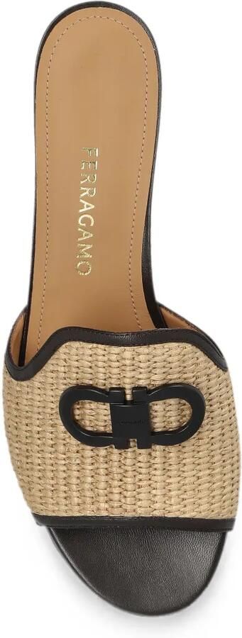 Ferragamo Sandalen met Gancini-ornament Beige - Foto 2
