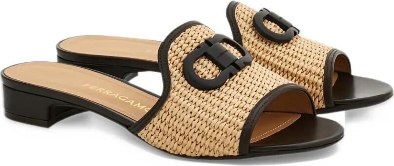 Ferragamo Sandalen met Gancini-ornament Beige - Foto 3
