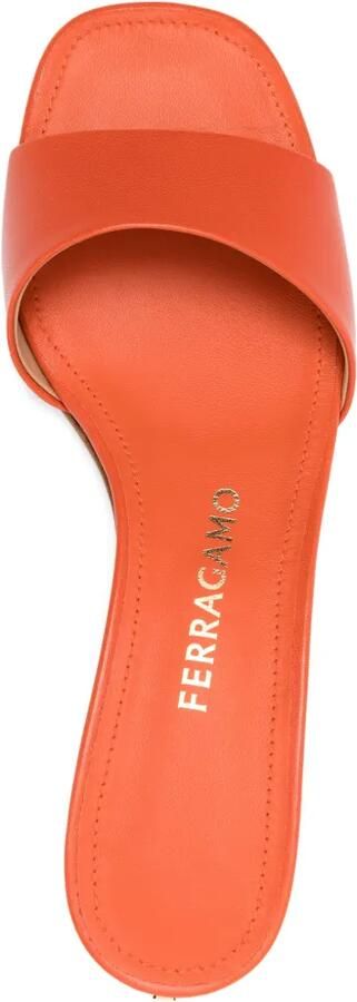 Ferragamo Sandalen met lage hak Oranje - Foto 2