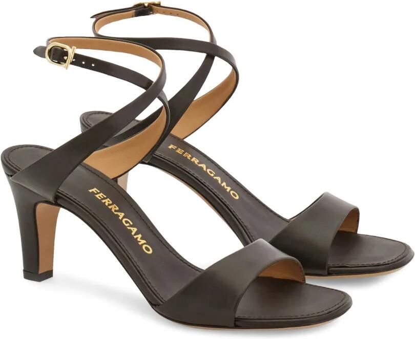 Ferragamo Sandalen met middelhoge hak Bruin - Foto 4