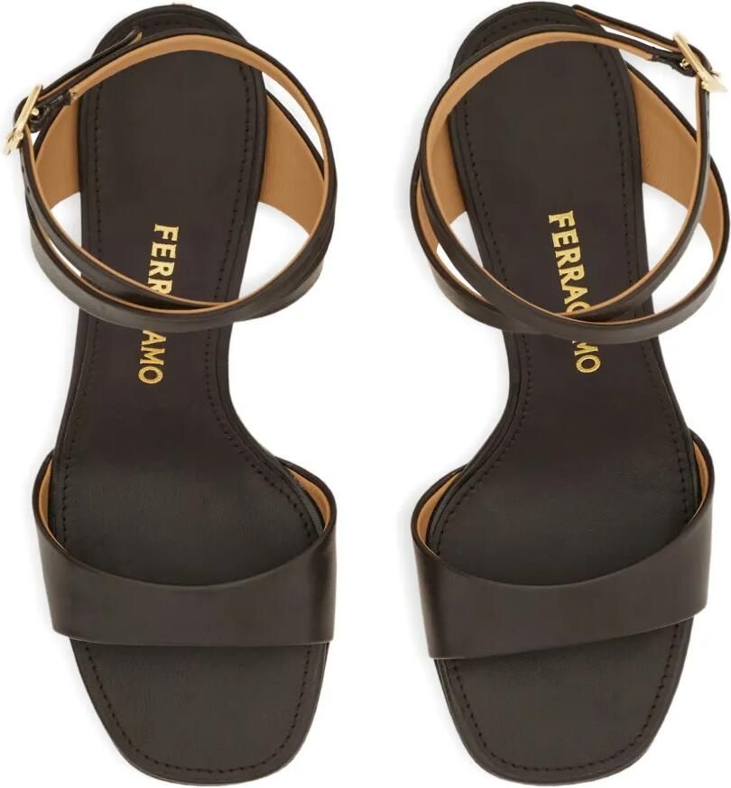 Ferragamo Sandalen met middelhoge hak Bruin - Foto 2