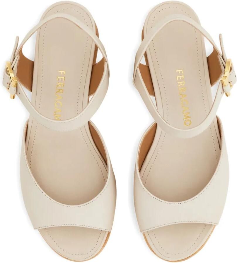 Ferragamo Sandalen met plateauzool Wit - Foto 2