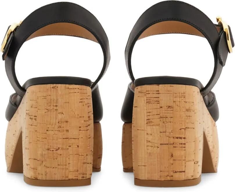 Ferragamo Sandalen met plateauzool Zwart - Foto 3