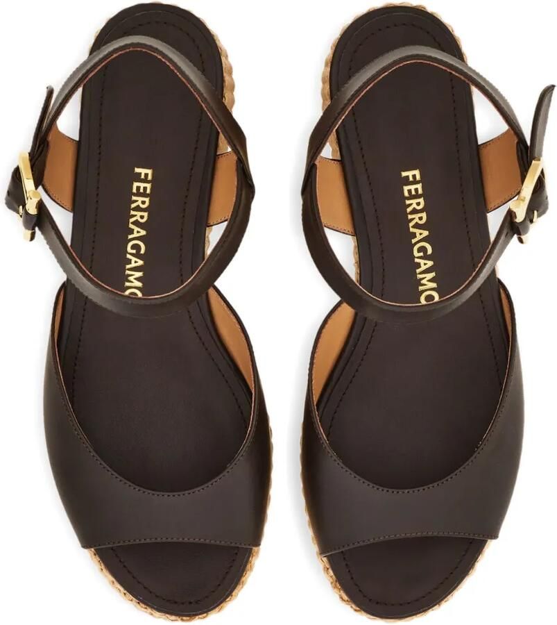 Ferragamo Sandalen met plateauzool Zwart - Foto 2