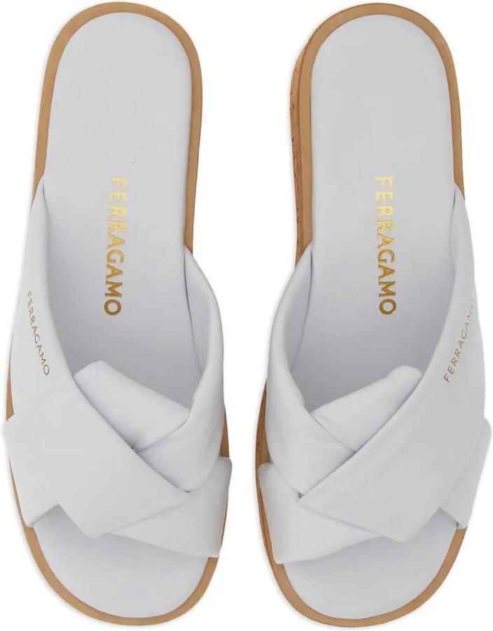 Ferragamo Sandalen met sleehak Wit - Foto 3