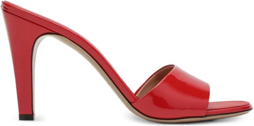 Ferragamo Sandalen met streepdetail Rood