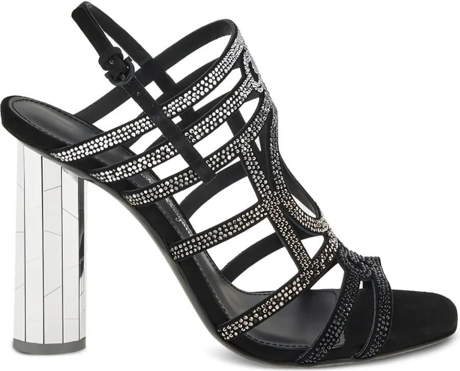 Ferragamo Sandalen verfraaid met kristal Zwart