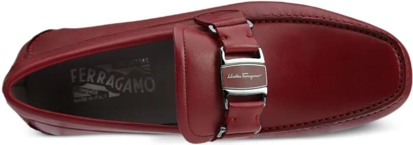 Ferragamo Sardegna leren loafers Rood - Foto 2