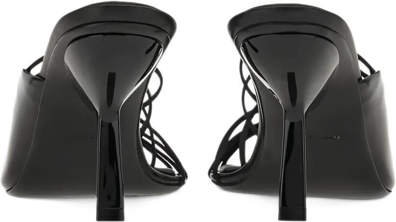 Ferragamo sculptural-heel elastic-strap sandals Zwart - Foto 4