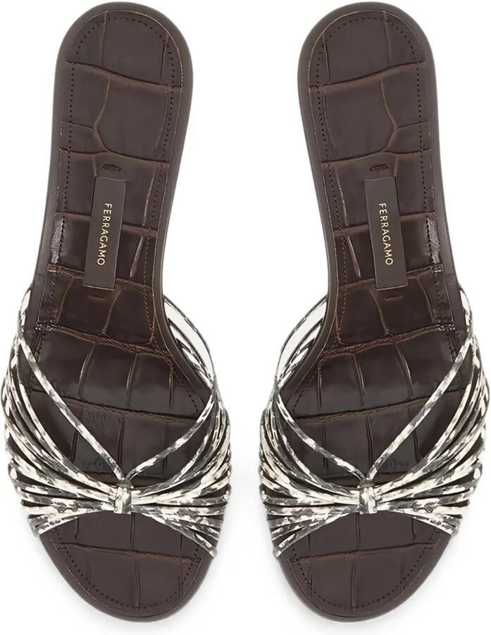 Ferragamo Pumps met sculpturale hak Zwart - Foto 3